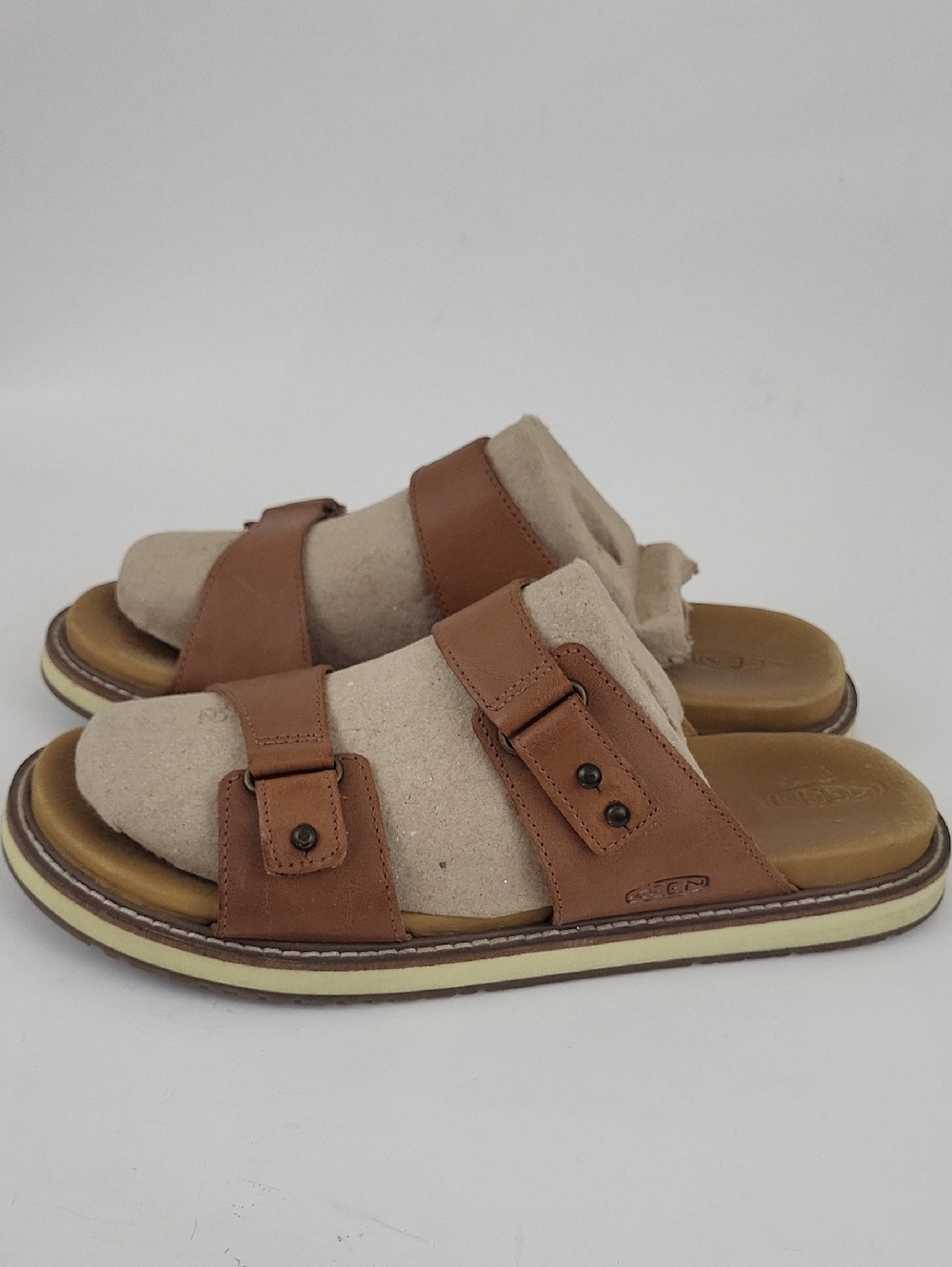 Keen Women's Lana Leather Slide Sandals Size US 10.5 / EU 41